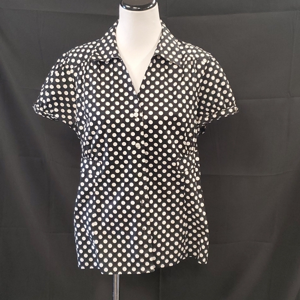 Alfani Polka Dot Blouse SZ 16